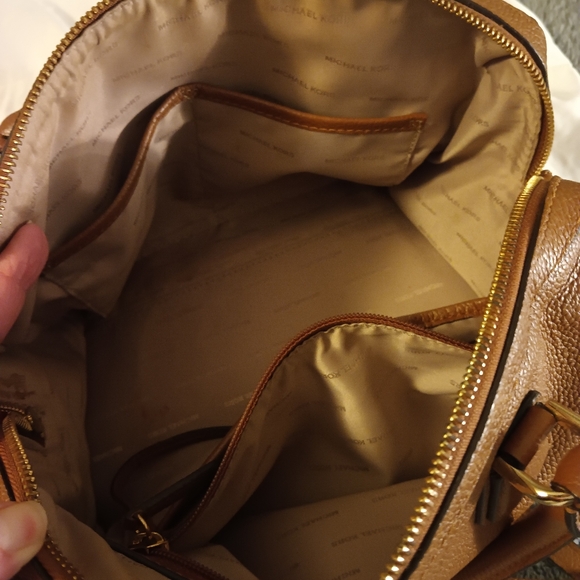 Michael Kors Brown/Tan Leather Satchel - Picture 12 of 13